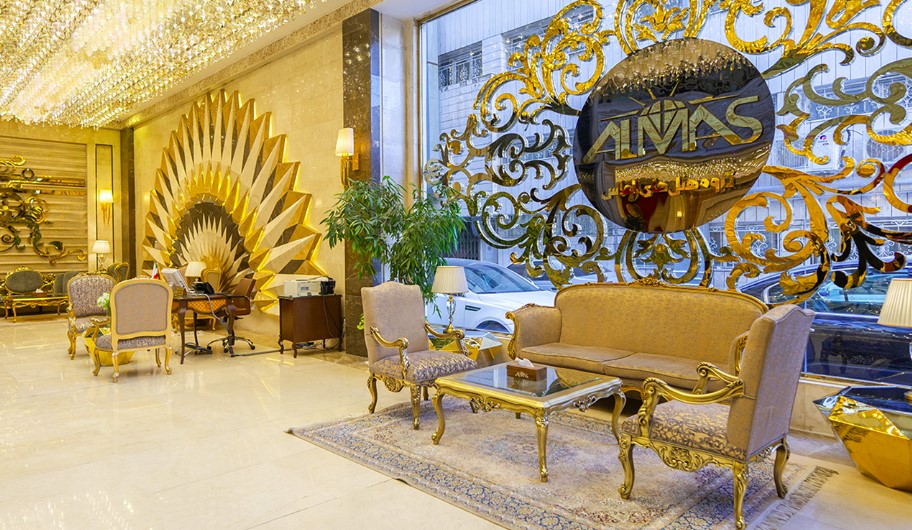 Lobby i Almas Hotel 2 i Mashhad
